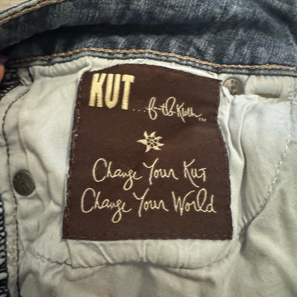 Kut from the Kloth Dark Blue Flare Jeans - Picture 4 of 7